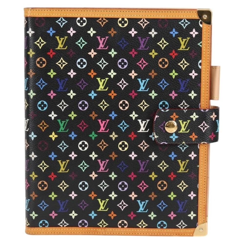 Louis Vuitton Multicolor Agenda GM Day Planner Cover Black